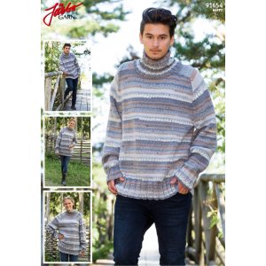 Strikkeopskrift - Unisex-sweater med polokrave