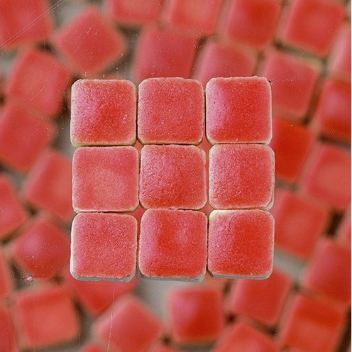 Mosaix keramik glaserad 10 x 10 x 3 mm - laxfärgad 70 g ~ 150 st. - Natur/keramikmosaik, Mosaik, Hobbymaterial, Pyssla