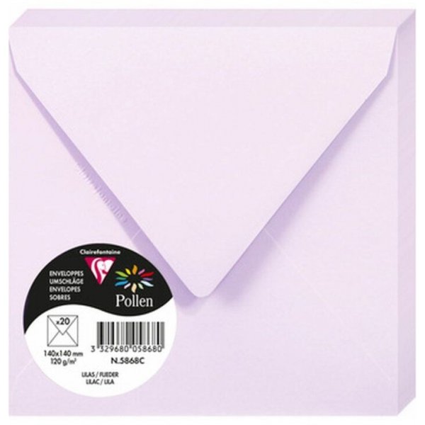 Pollen Kuvert 140x140 - 20-pack - Lila
