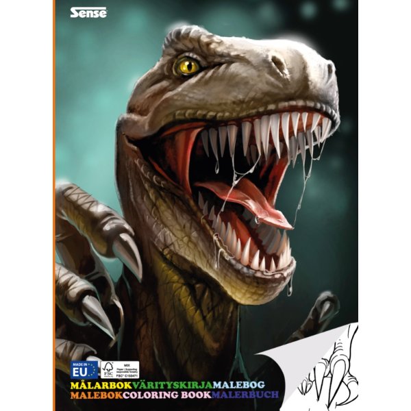 Målarbok Dino FSC 36 sidor Målarbok Dino FSC 36 sidor