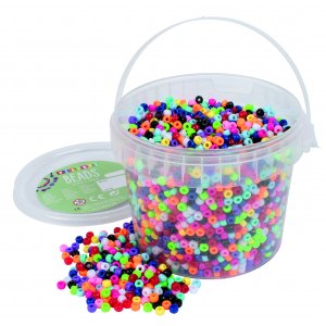 Små Congo perler grundfarver - 450 g Små Congo perler grundfarver - 450 g
