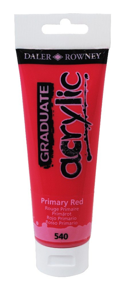 Akrylfärg Graduate 120 ml - Primary Red - Akrylfärger, Konstnärsfärger