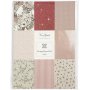 Vivi Gade designpapir i blokker - beige/rosa - 24 ark