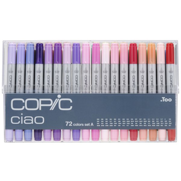 Copic Ciao set - 72 pennor - Set A