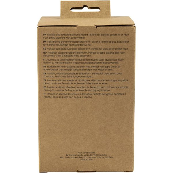 Silikonform Riflete lysholdere 4 og 5,5 cm 2-pakning - Gjennomsiktig Silikonform Riflete lysholdere 4 og 5,5 cm 2-pakning - Gjennomsiktig