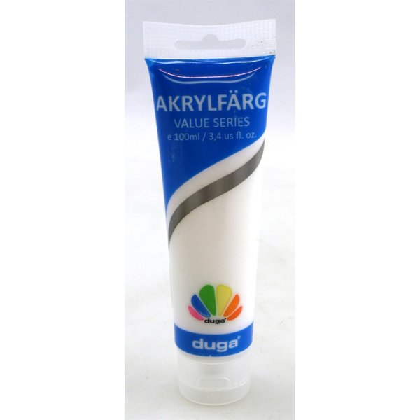 Akrylmaling hvid 100ml