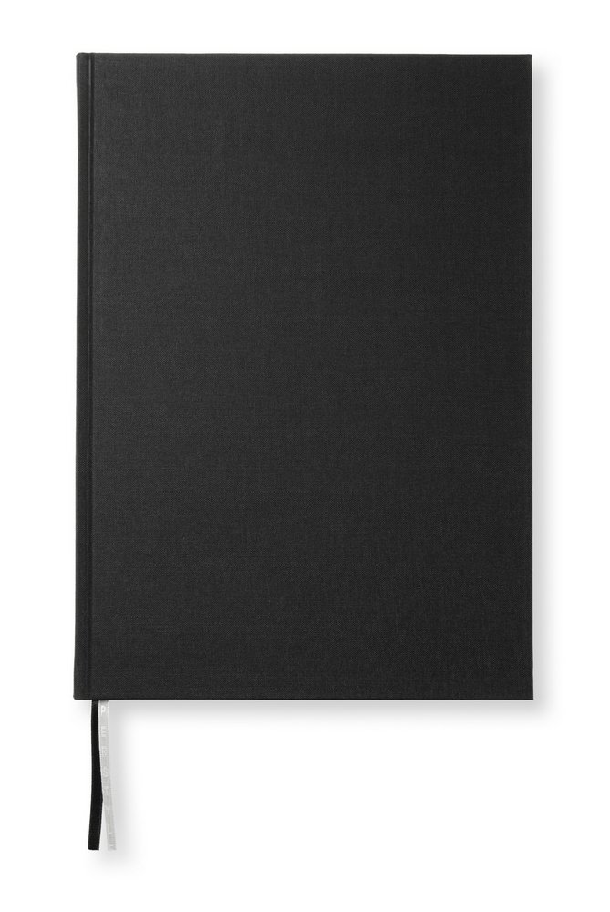 Notesbog Tekstil A4 Linjeret - Black - Notesbøger, Kontorartikler