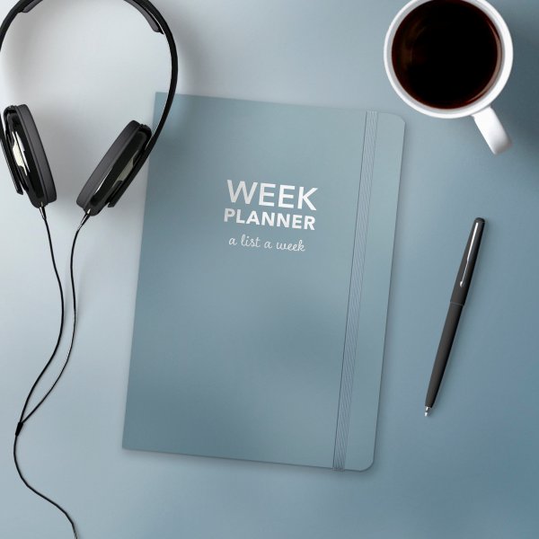 Week Planner undated - Blue Week Planner undated - Blue