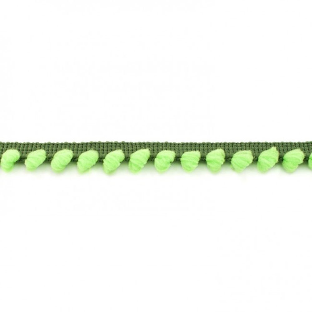 Dekorbånd - Pom Pom - Oliv Lime - Blonde, Bånd & dekorationsbånd, Tekstilbånd & snor