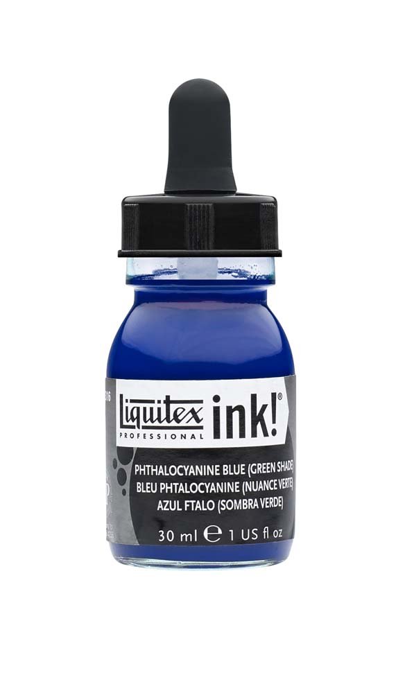 Akrylblæk Liquitex 30 ml - 316 Phthalocyanine blue (gs) - Tusch & Blæk, Kunstnerfarver