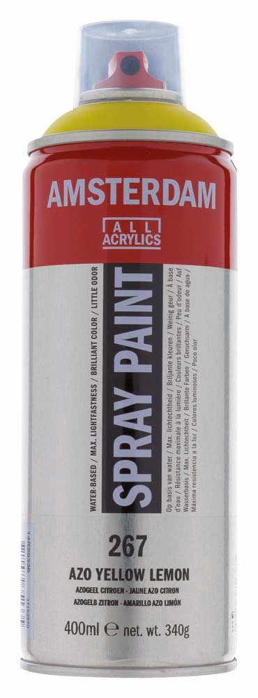 Amsterdam Spray 400 ml - Azo Yellow Lemon - Spraydåser, Spraymaling, Hobbyfarve