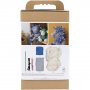 DIY kit amigurumi l�ve marinebl� og lysegr� - 1 pakke.