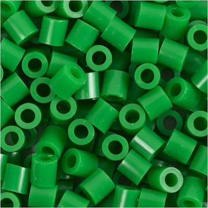 NABBI Tube perler - Grøn (32230) - 1100 stk - Rørperler, Perler & perleplader, Håndværk