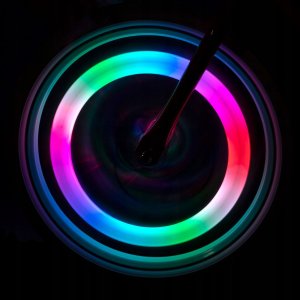 LED ekersbelysning cykel RGB 1 st - batteridriven
