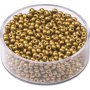 Glasp�rlor 2,5 mm, guldf�rgade, 17 g