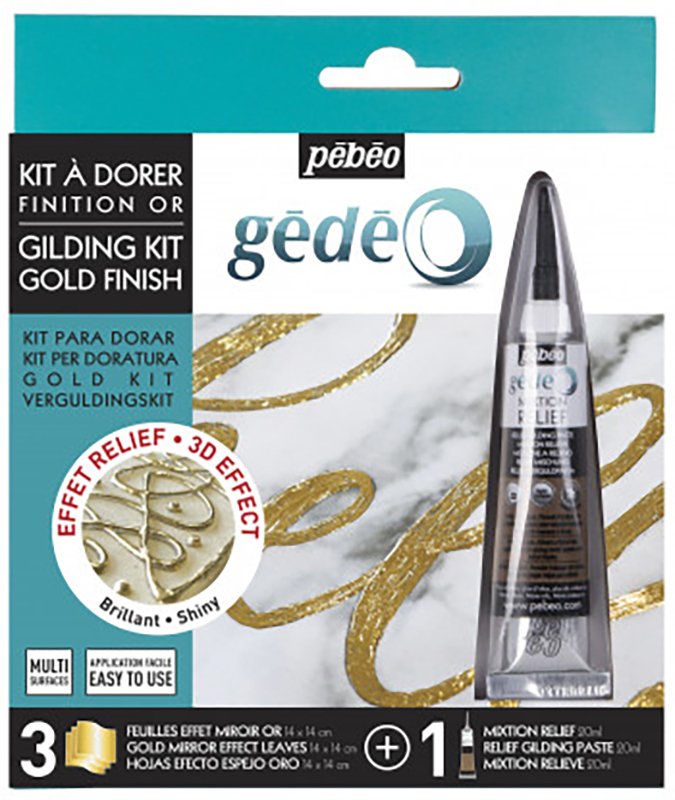 Forgyldning - Pebeo Forgyldning - Guld - Bladguld, Folie & metaldekoration, Dekorationmateriale, Hobbymateriale, Håndværk