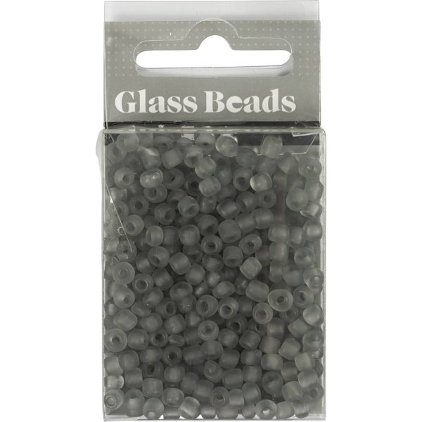 Rocaillepärlor 4 mm Grå 25 g Rocaillepärlor 4 mm Grå 25 g