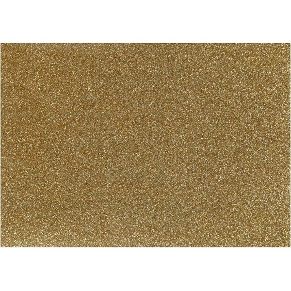Stryktyg - guld - glitter - A5 Stryktyg - guld - glitter - A5