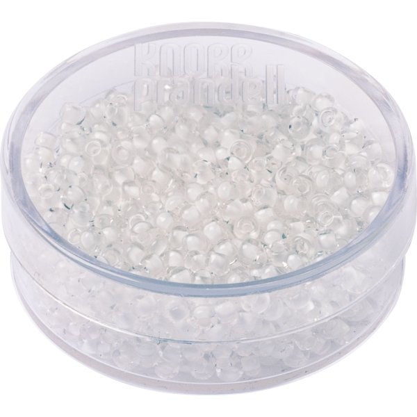 Bohemrocaille p�rlor 2,5 mm, 15 g, vit glansig