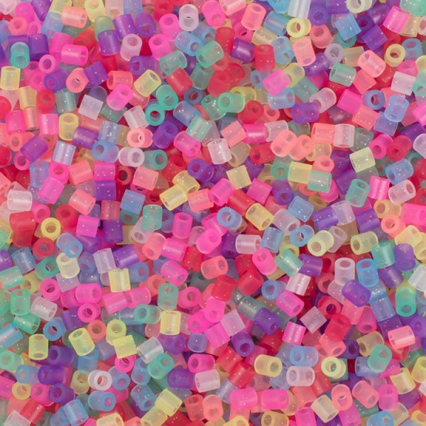 Rörpärlor glittermix - 20000 st Rörpärlor glittermix - 20000 st