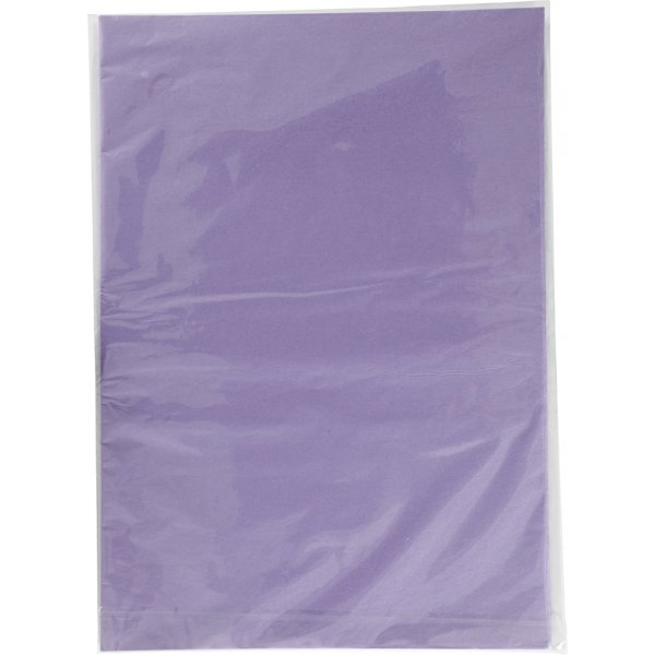Silkespapper - ljuslila - 50 x 70 cm - 14 g -25 ark Silkespapper - ljuslila - 50 x 70 cm - 14 g -25 ark