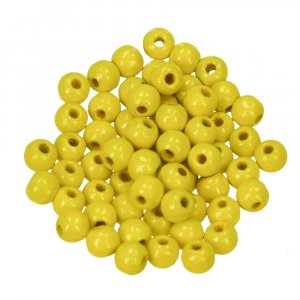 Tr�p�rlor 6 mm - gul 110-pack h�ldiameter 2,0 mm