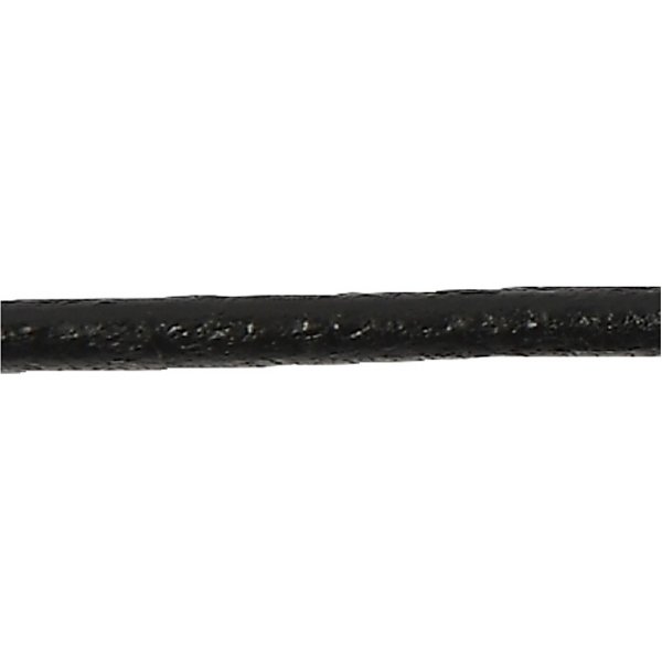 Lädersnöre - svart - 2 mm - 10 m Lädersnöre - svart - 2 mm - 10 m
