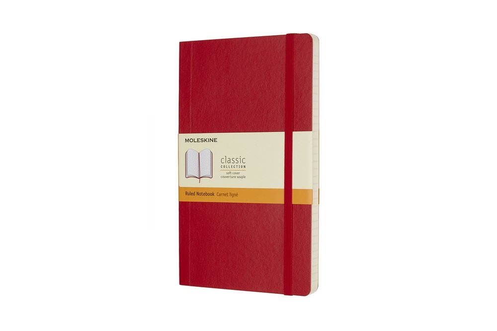 Anteckningsbok Classic Large Linjerad Soft cover - Scharlakansröd - Anteckningsböcker, Kontorsmaterial