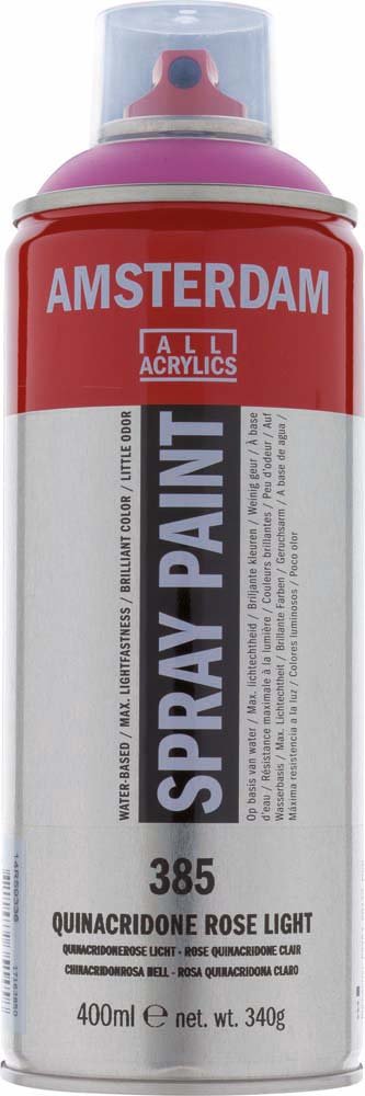 Amsterdam Spray 400 ml - Quinacridone Rose Light - Spraydåser, Spraymaling, Hobbyfarve