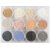 Rocaille perler - kedelige farver - 12 x 15 g