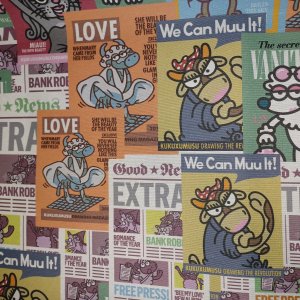 Vaxduk textil animal news 140 cm