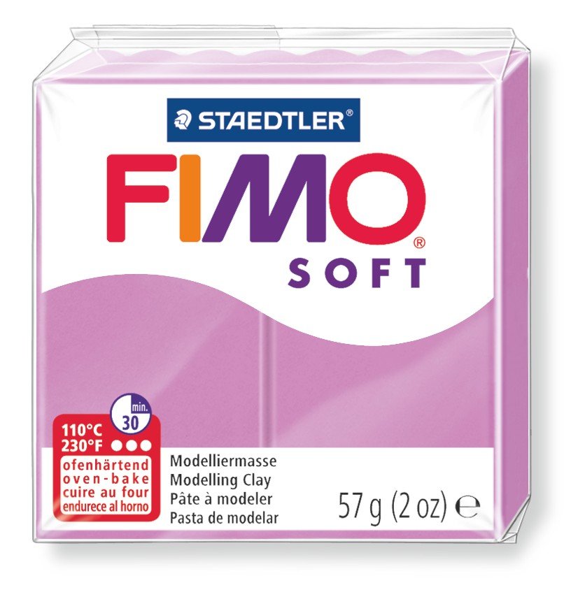 Modellervoks Fimo Soft 57 g - Lyslilla - Fimolera, Modellere, Hobbyartikler til børn, Hobbymateriale, Håndværk