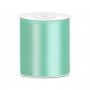Satinbånd - 25 m - Mint - Bredde: 100 mm