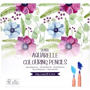 Akvarellpennor Sense - 24 pennor