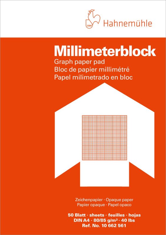 Millimeterblok Hahnemühle 80/85 g - A3 - Øvrige papirer, Blok
