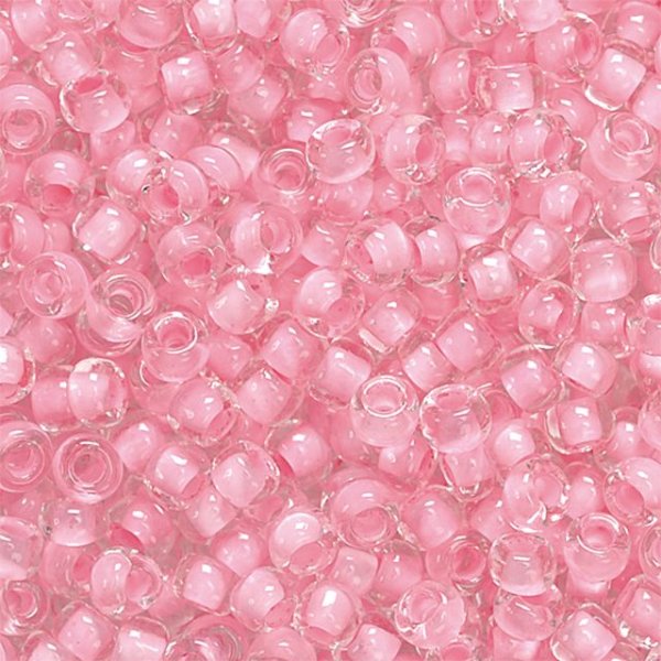 Glasp�rlor BohemRocaille 2,5 mm, 13 g, rosaglans