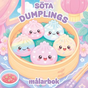 Søte dumplings fargeleggingsside Søte dumplings fargeleggingsside