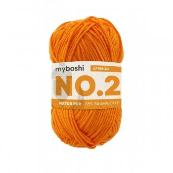 Myboshi No.2 - 50 g - Abrikos - Myboshi garn, Garn, Strikke, hækle, knytte og væve