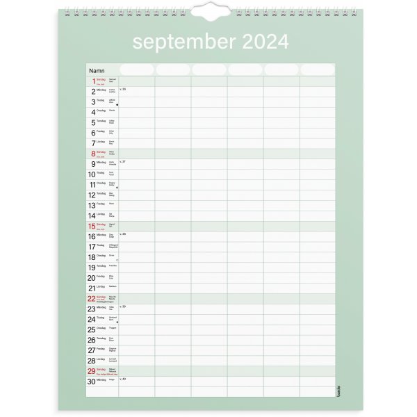 Familjekalender 24/25 - Praktisk