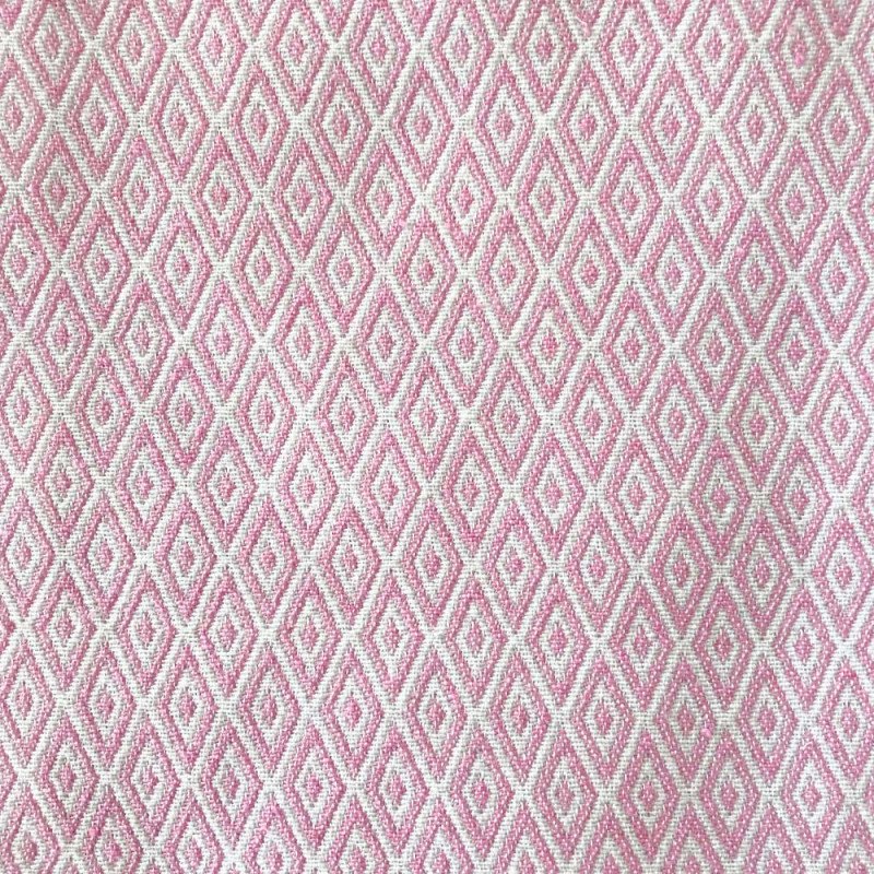 Goose Eye Jacquard - Pink - Møbelstoffer, Stof