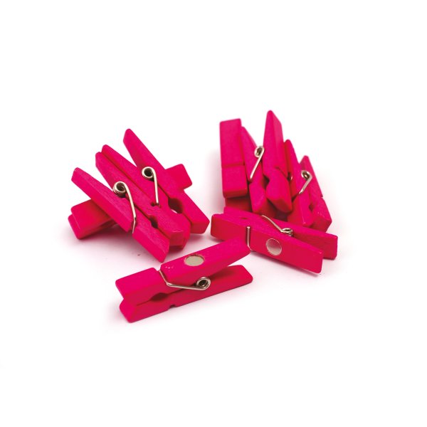 Magnetiska klämmor rosa 35 mm, 8-pack Magnetiska klämmor rosa 35 mm, 8-pack