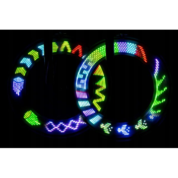 LED ekersbelysning cykel 12 mönster flerfärgad - batteridriven LED ekersbelysning cykel 12 mönster flerfärgad - batteridriven