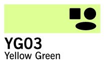 Copic Marker - YG03 - Yellow Green - Tusjer, Penner, Penner, fargestifter og blekk