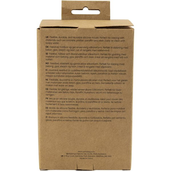 Silikonform Julenissen 10 cm Matt Transparent - 1 stk. Silikonform Julenissen 10 cm Matt Transparent - 1 stk.