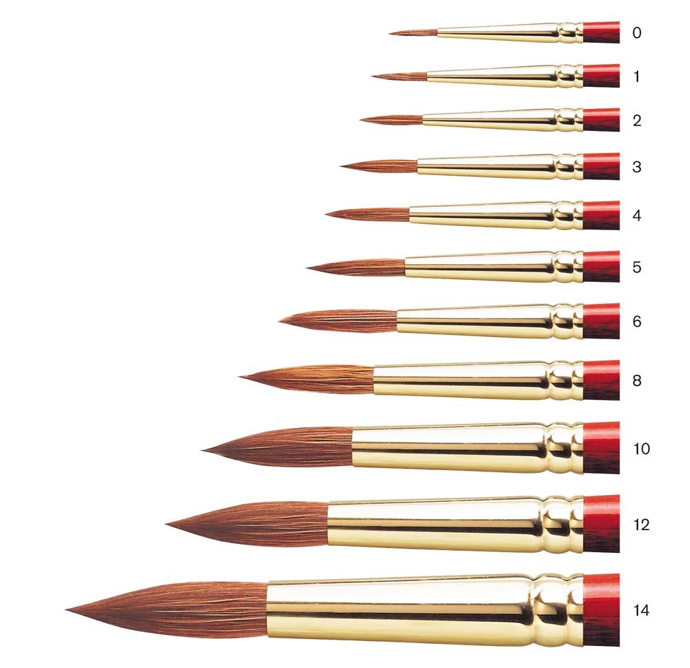 Blandpensel W&N Sceptre Gold II Serie 404 - Nr. 0 - Akvarellpenslar, Penslar