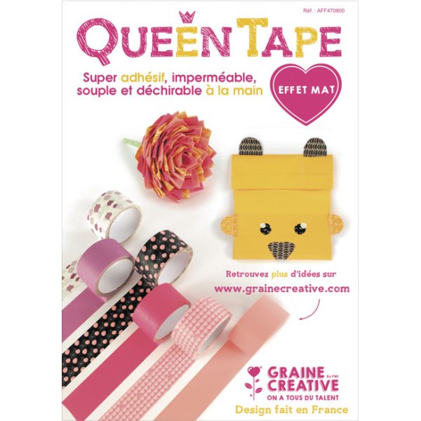 Queen tejp lila 48 mm x 8 m Queen tejp lila 48 mm x 8 m