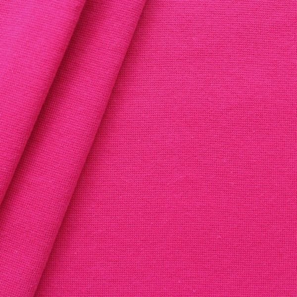 Ensfarvet bomuldsribstof - rør 35 cm - Pink - Manchet, Beklædningsstoffer, Stof