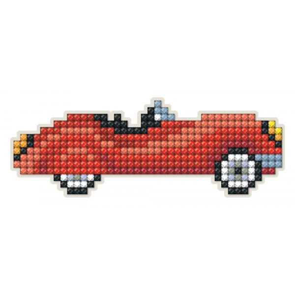 DiamondArt Magnet 10,3x3,8 cm - Klassisk cabriolet