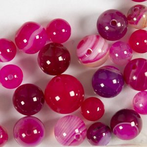 Agatp�rlor rosa 10x10-15x6 mm - 28 st.