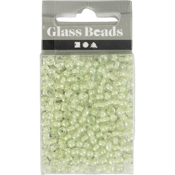Rocaillepärlor pärlemor 4 mm 25 g Rocaillepärlor pärlemor 4 mm 25 g